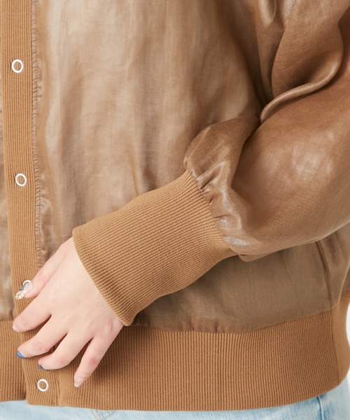 RIVE DROITE（リヴドロワ）の「ドライチンツブルゾン（ブルゾン・レディース・ブラウン・FREE）」の7枚目の写真