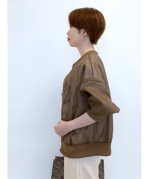 RIVE DROITE（リヴドロワ）の「ドライチンツブルゾン（ブルゾン・レディース・ブラウン・FREE）」の18枚目の写真