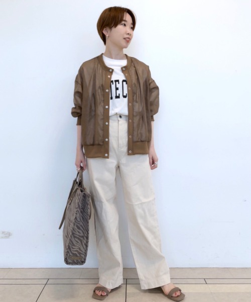 RIVE DROITE（リヴドロワ）の「ドライチンツブルゾン（ブルゾン・レディース・ブラウン・FREE）」の15枚目の写真