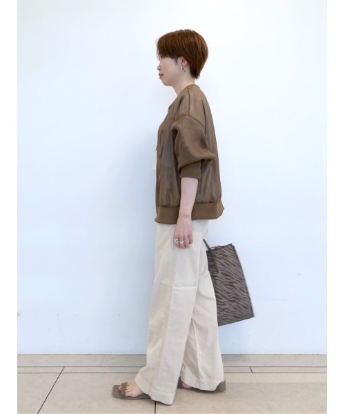 RIVE DROITE（リヴドロワ）の「ドライチンツブルゾン（ブルゾン・レディース・ブラウン・FREE）」の16枚目の写真