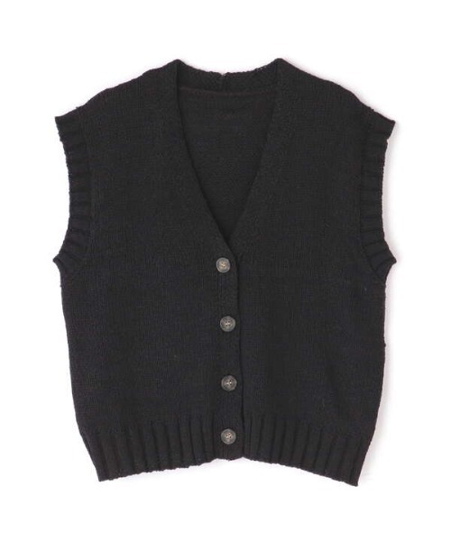 N.（N. Natural Beauty Basic）（エヌエヌナチュラルビューティーベーシック）の「◆ボタン付ニットベスト（ベスト・レディース・ブラック/クリーム/ホワイト系その他・MEDIUM）」の16枚目の写真