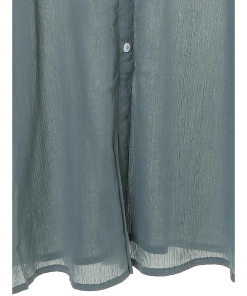 earth music&ecology（アースミュージックアンドエコロジー）の「コットン楊柳レースアップワンピース ＊（ワンピース・レディース・ブラック/オフホワイト/グリーン/テラコッタ/イエロー/ラベンダー・FREE）」の19枚目の写真