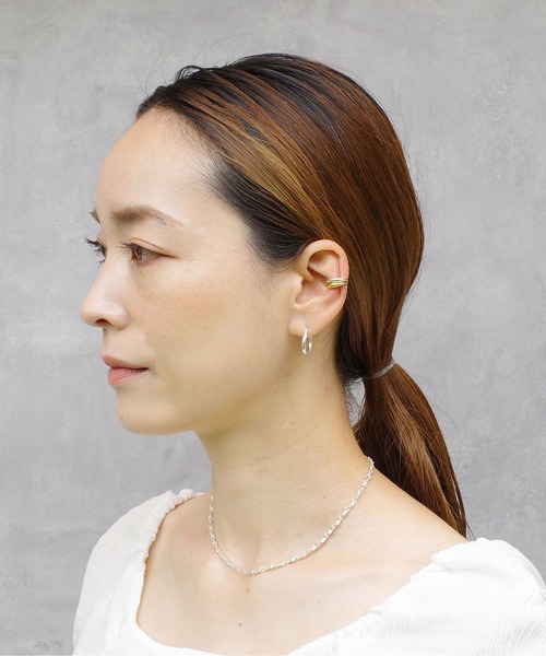 SIGNAL（シグナル）の「【SIGNAL/シグナル】silver925 HOOP PIERCE 16mm/ シルバー925 フープピアス（ピアス（両耳用）・レディース・シルバー・FREE）」の9枚目の写真