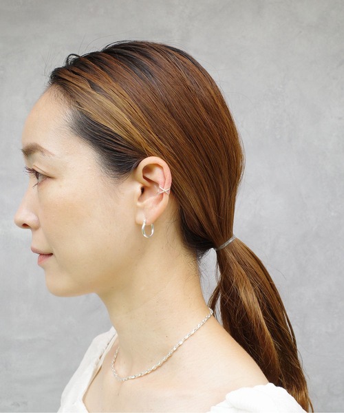 SIGNAL（シグナル）の「【SIGNAL/シグナル】silver925 HOOP PIERCE 16mm/ シルバー925 フープピアス（ピアス（両耳用）・レディース・シルバー・FREE）」の10枚目の写真
