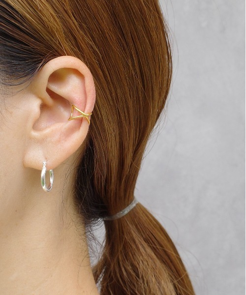 SIGNAL（シグナル）の「【SIGNAL/シグナル】silver925 HOOP PIERCE 16mm/ シルバー925 フープピアス（ピアス（両耳用）・レディース・シルバー・FREE）」の8枚目の写真