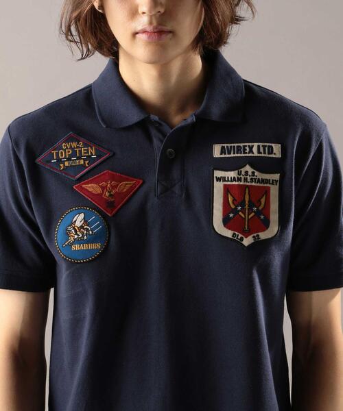 AVIREX(アヴィレックス)の「トップガン ポロシャツ/TOP GUN POLO SHIRT/アヴィレックス/AVIREX(ポロシャツ・レディース・オレンジ/ネイビー/オリーブ・MEDIUM/LARGE/X-LARGE)」の6枚目の写真