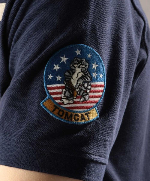 AVIREX(アヴィレックス)の「トップガン ポロシャツ/TOP GUN POLO SHIRT/アヴィレックス/AVIREX(ポロシャツ・レディース・オレンジ/ネイビー/オリーブ・MEDIUM/LARGE/X-LARGE)」の14枚目の写真