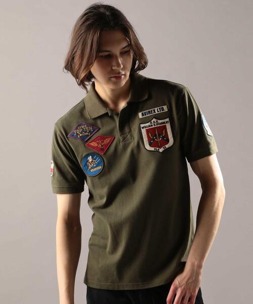 AVIREX(アヴィレックス)の「トップガン ポロシャツ/TOP GUN POLO SHIRT/アヴィレックス/AVIREX(ポロシャツ・レディース・オレンジ/ネイビー/オリーブ・MEDIUM/LARGE/X-LARGE)」の8枚目の写真