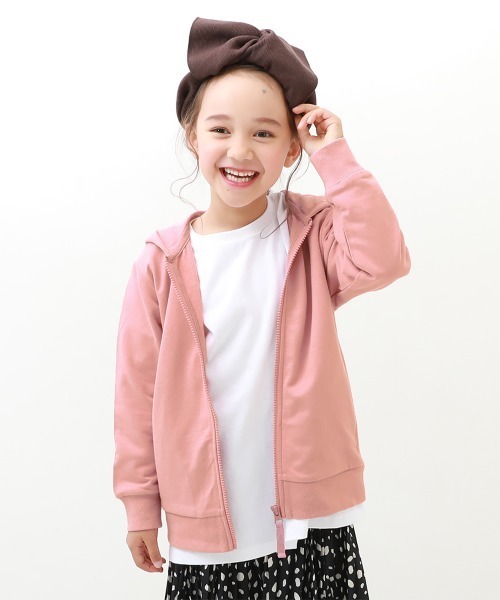 devirock(デビロック)の「無地スウェットジップパーカー(パーカー・キッズ・スモークピンク/カーキ/ネイビー/ヘザーチャコール/ブラック/ライトパープル/パープル系その他/ベージュ/ブルー系その他/グリーン系その他/杢グレー/モカ/グリーン系その他2/ラベンダー/オートミール・80cm/90cm/100cm/110cm/120cm/130cm/140cm/150cm/160cm)」の15枚目の写真