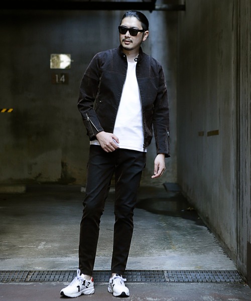 RATTLE TRAP（ラトルトラップ）の「フロッキーデニムシングルライダース（ライダースジャケット・メンズ・ブラック/ブラウン・LL/S/M/L）」の3枚目の写真