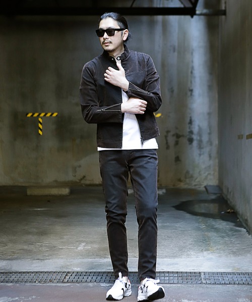 RATTLE TRAP（ラトルトラップ）の「フロッキーデニムシングルライダース（ライダースジャケット・メンズ・ブラック/ブラウン・LL/S/M/L）」の5枚目の写真