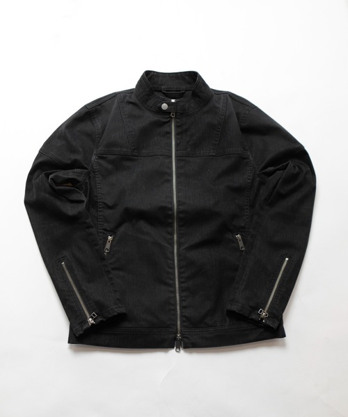 RATTLE TRAP（ラトルトラップ）の「フロッキーデニムシングルライダース（ライダースジャケット・メンズ・ブラック/ブラウン・LL/S/M/L）」の12枚目の写真