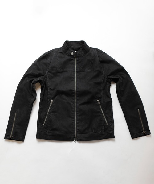 RATTLE TRAP（ラトルトラップ）の「フロッキーデニムシングルライダース（ライダースジャケット・メンズ・ブラック/ブラウン・LL/S/M/L）」の13枚目の写真