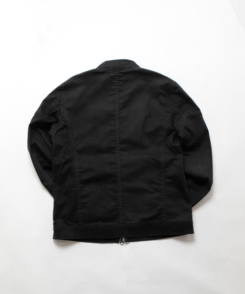 RATTLE TRAP（ラトルトラップ）の「フロッキーデニムシングルライダース（ライダースジャケット・メンズ・ブラック/ブラウン・LL/S/M/L）」の14枚目の写真