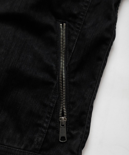 RATTLE TRAP（ラトルトラップ）の「フロッキーデニムシングルライダース（ライダースジャケット・メンズ・ブラック/ブラウン・LL/S/M/L）」の17枚目の写真