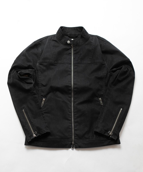 RATTLE TRAP（ラトルトラップ）の「フロッキーデニムシングルライダース（ライダースジャケット・メンズ・ブラック/ブラウン・LL/S/M/L）」の22枚目の写真