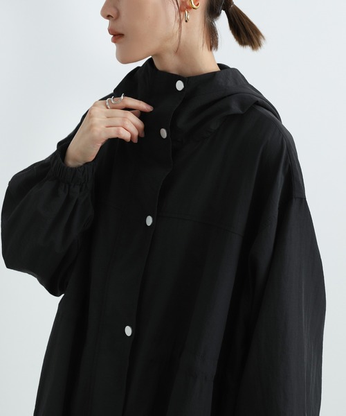 select MOCA（セレクトモカ）の「ミリタリーモッズコート（モッズコート・レディース・ブラック/オフホワイト/ライトベージュ・FREE）」の7枚目の写真