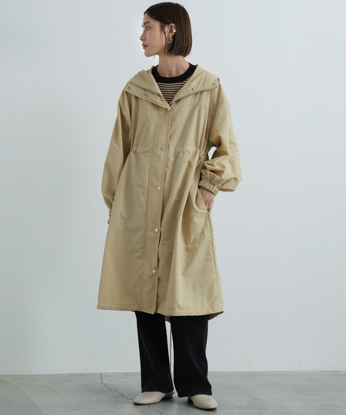 select MOCA（セレクトモカ）の「ミリタリーモッズコート（モッズコート・レディース・ブラック/オフホワイト/ライトベージュ・FREE）」の9枚目の写真