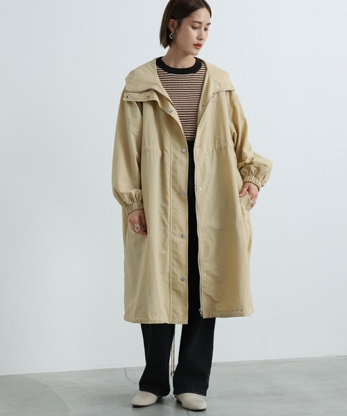 select MOCA（セレクトモカ）の「ミリタリーモッズコート（モッズコート・レディース・ブラック/オフホワイト/ライトベージュ・FREE）」の18枚目の写真