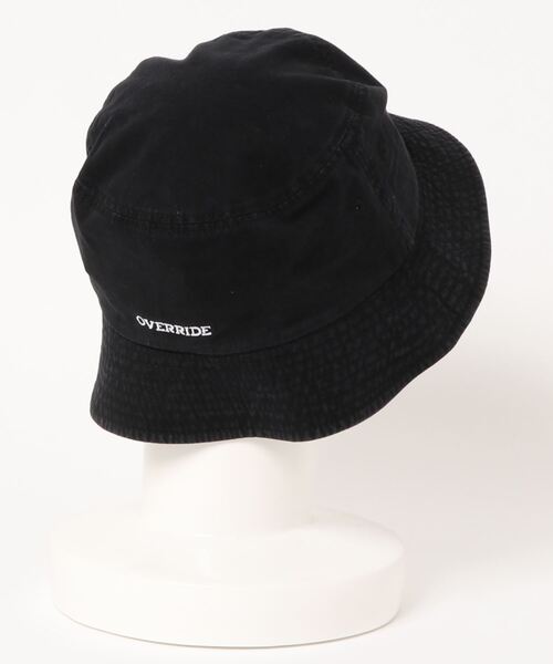 OVERRIDE(オーバーライド)の「OVERRIDE x BRANDALISED BUCKET F.B.(ハット・メンズ・ブラック/グレー・58cm)」の3枚目の写真