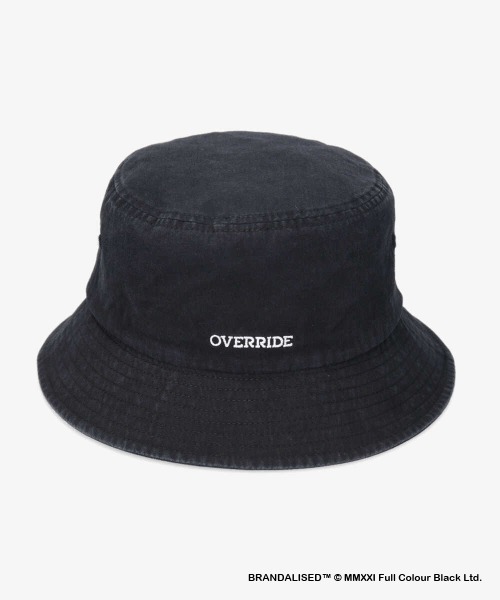 OVERRIDE(オーバーライド)の「OVERRIDE x BRANDALISED BUCKET F.B.(ハット・メンズ・ブラック/グレー・58cm)」の6枚目の写真