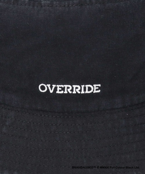 OVERRIDE(オーバーライド)の「OVERRIDE x BRANDALISED BUCKET F.B.(ハット・メンズ・ブラック/グレー・58cm)」の10枚目の写真