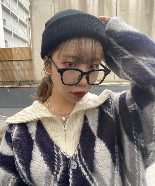 WEGO(ウィゴー)の「WEGO/2WAYショートビーニー(ニットキャップ/ビーニー・メンズ・ブラック/ダークグリーン/ダークオレンジ/イエロー系その他2/ワイン/ブラウン/ネイビー/ブルー/パープル/ホワイト/ベージュ/ライム/ピンク・FREE)」の7枚目の写真