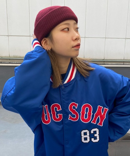 WEGO(ウィゴー)の「WEGO/2WAYショートビーニー(ニットキャップ/ビーニー・メンズ・ブラック/ダークグリーン/ダークオレンジ/イエロー系その他2/ワイン/ブラウン/ネイビー/ブルー/パープル/ホワイト/ベージュ/ライム/ピンク・FREE)」の12枚目の写真