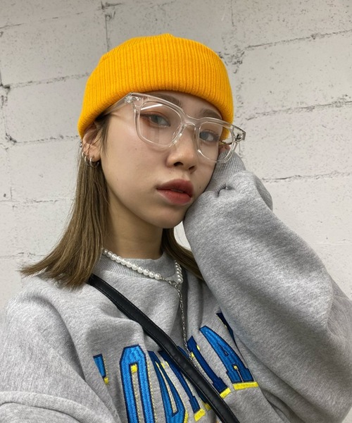 WEGO(ウィゴー)の「WEGO/2WAYショートビーニー(ニットキャップ/ビーニー・メンズ・ブラック/ダークグリーン/ダークオレンジ/イエロー系その他2/ワイン/ブラウン/ネイビー/ブルー/パープル/ホワイト/ベージュ/ライム/ピンク・FREE)」の10枚目の写真