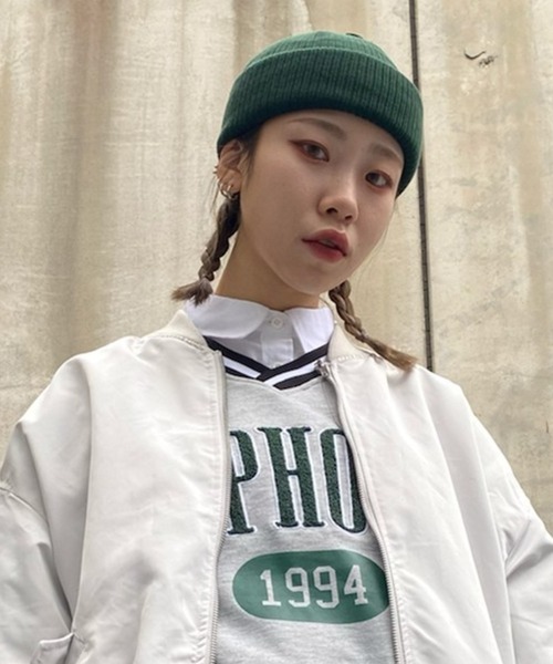 WEGO(ウィゴー)の「WEGO/2WAYショートビーニー(ニットキャップ/ビーニー・メンズ・ブラック/ダークグリーン/ダークオレンジ/イエロー系その他2/ワイン/ブラウン/ネイビー/ブルー/パープル/ホワイト/ベージュ/ライム/ピンク・FREE)」の1枚目の写真