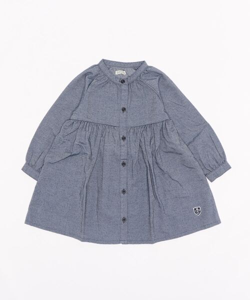 RAGMART(ラグマート)の「バンドカラーワンピース(ワンピース・キッズ・チェック/ブルー/ストライプ・110cm/120cm/130cm/100cm)」の15枚目の写真