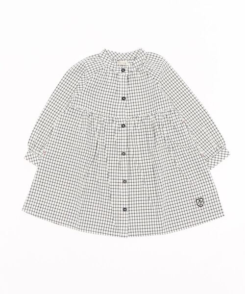 RAGMART(ラグマート)の「バンドカラーワンピース(ワンピース・キッズ・チェック/ブルー/ストライプ・110cm/120cm/130cm/100cm)」の17枚目の写真