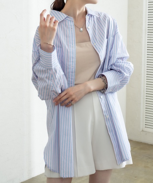 mystic（ミスティック）の「ピンタックショートパンツ（スラックス・レディース・アイボリー/ブラック・FREE）」の7枚目の写真