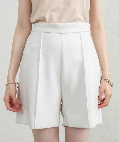 mystic（ミスティック）の「ピンタックショートパンツ（スラックス・レディース・アイボリー/ブラック・FREE）」の11枚目の写真