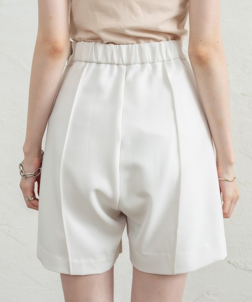 mystic（ミスティック）の「ピンタックショートパンツ（スラックス・レディース・アイボリー/ブラック・FREE）」の13枚目の写真