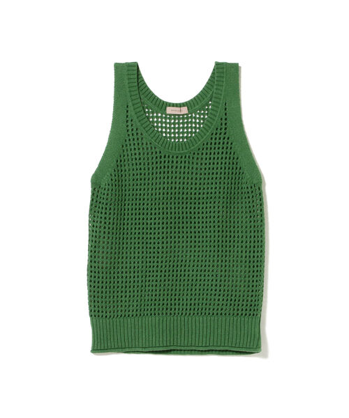BEAMS LIGHTS(ビームスライツ)の「BEAMS LIGHTS / 5ゲージ メッシュ ノースリーブ ニット(タンクトップ・レディース・ブラウン/グリーン/イエロー系その他3・ONE SIZE)」の20枚目の写真