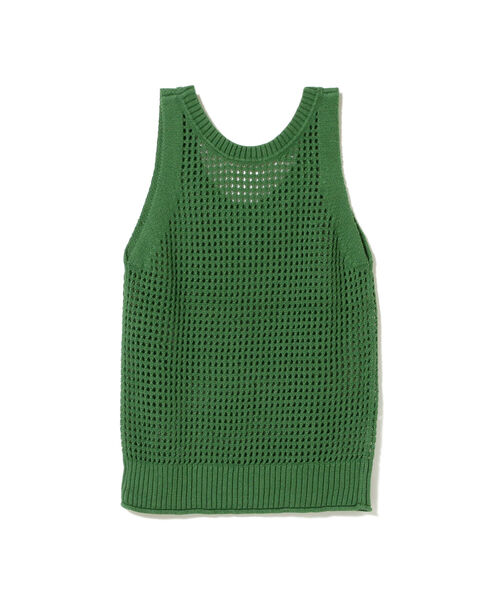 BEAMS LIGHTS(ビームスライツ)の「BEAMS LIGHTS / 5ゲージ メッシュ ノースリーブ ニット(タンクトップ・レディース・ブラウン/グリーン/イエロー系その他3・ONE SIZE)」の21枚目の写真
