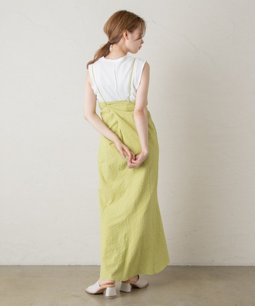 Kastane（カスタネ）の「サーマルカットオフタンク（タンクトップ・レディース・オリーブ/アイボリー/モカ・FREE）」の16枚目の写真