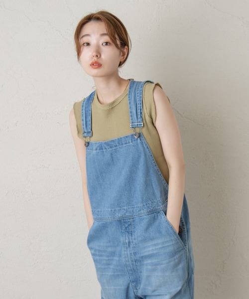 Kastane（カスタネ）の「サーマルカットオフタンク（タンクトップ・レディース・オリーブ/アイボリー/モカ・FREE）」の18枚目の写真