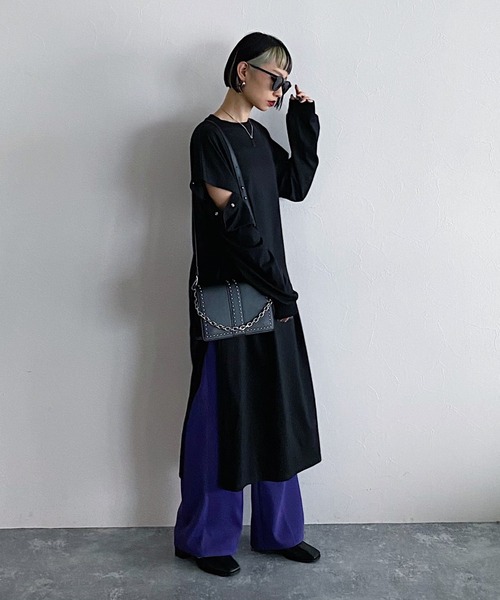 PAGEBOY（ページボーイ）の「2WAYスリーブカットワンピース（ワンピース・レディース・オフホワイト/ブラック/オリーブ・FREE）」の13枚目の写真