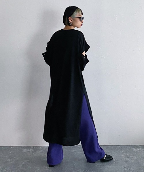 PAGEBOY（ページボーイ）の「2WAYスリーブカットワンピース（ワンピース・レディース・オフホワイト/ブラック/オリーブ・FREE）」の6枚目の写真