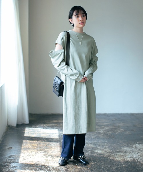 PAGEBOY（ページボーイ）の「2WAYスリーブカットワンピース（ワンピース・レディース・オフホワイト/ブラック/オリーブ・FREE）」の15枚目の写真