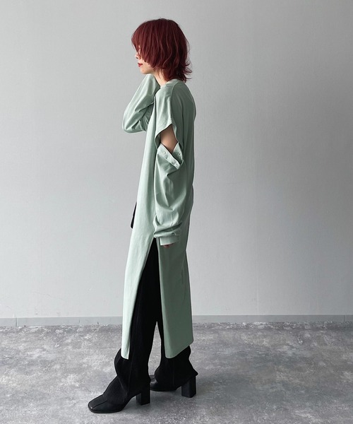 PAGEBOY（ページボーイ）の「2WAYスリーブカットワンピース（ワンピース・レディース・オフホワイト/ブラック/オリーブ・FREE）」の19枚目の写真