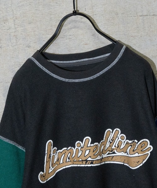 Limited Line Naive Magic(リミテッドラインナイーブマジック)の「【a】TC裏毛 裏使いアウトステッチ ロゴプリント スウェット(スウェット・メンズ・チャコールグレー/アイボリー/グリーン/グレー/ブルー/コバルトブルー/アッシュグレー/グレー系その他/ホワイト/その他2/その他1/グリーン系その他・MEDIUM/LARGE)」の22枚目の写真