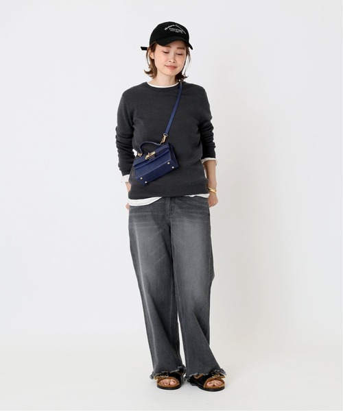 Deuxieme Classe（ドゥーズィエムクラス）の「*EVERYDAY I LIKE. クルーネック プルオーバー（ニット/セーター・レディース・グリーン/グレー/キャメル・FREE）」の4枚目の写真