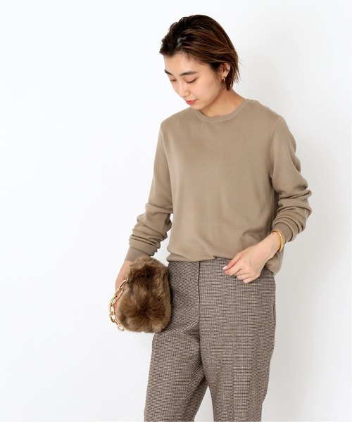 Deuxieme Classe（ドゥーズィエムクラス）の「*EVERYDAY I LIKE. クルーネック プルオーバー（ニット/セーター・レディース・グリーン/グレー/キャメル・FREE）」の12枚目の写真