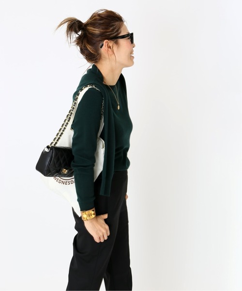 Deuxieme Classe（ドゥーズィエムクラス）の「*EVERYDAY I LIKE. クルーネック プルオーバー（ニット/セーター・レディース・グリーン/グレー/キャメル・FREE）」の9枚目の写真