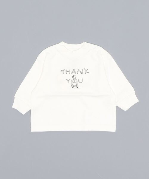 Ocean&Ground(オーシャン&グラウンド)の「ステッチシシュウTシャツ(80~140cm)(Tシャツ/カットソー・キッズ・ホワイト/ブラック・140/100/120/90/130/110/80/95)」の8枚目の写真