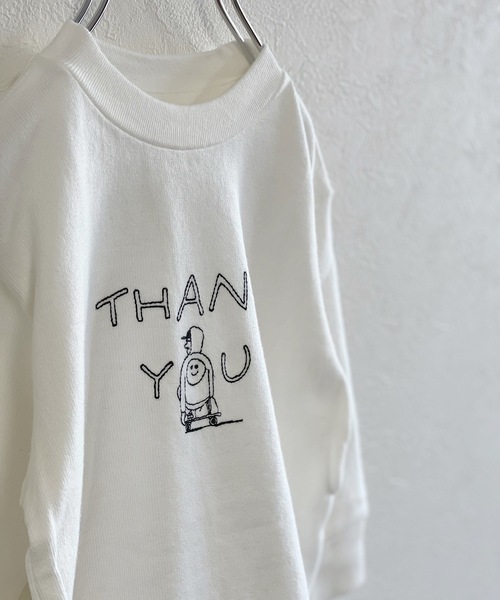 Ocean&Ground(オーシャン&グラウンド)の「ステッチシシュウTシャツ(80~140cm)(Tシャツ/カットソー・キッズ・ホワイト/ブラック・140/100/120/90/130/110/80/95)」の3枚目の写真