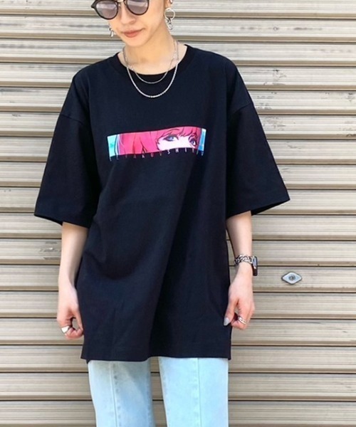 9090（ナインティナインティ）の「【WEB限定】アニメーションプリントTシャツ(目)（Tシャツ/カットソー・メンズ・ホワイト/ブラック・MEDIUM/LARGE）」の18枚目の写真